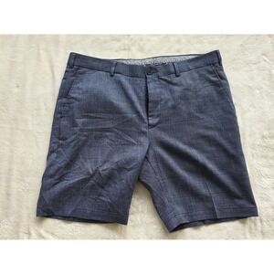 Hart Schaffner Marx Wool Cotton Blend Dress Shorts Blue Mens Size‎ 38
